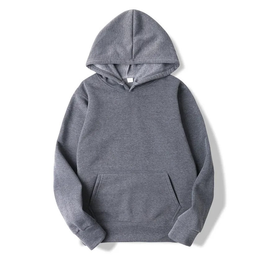 Uni-sex Solid Color Hoodie