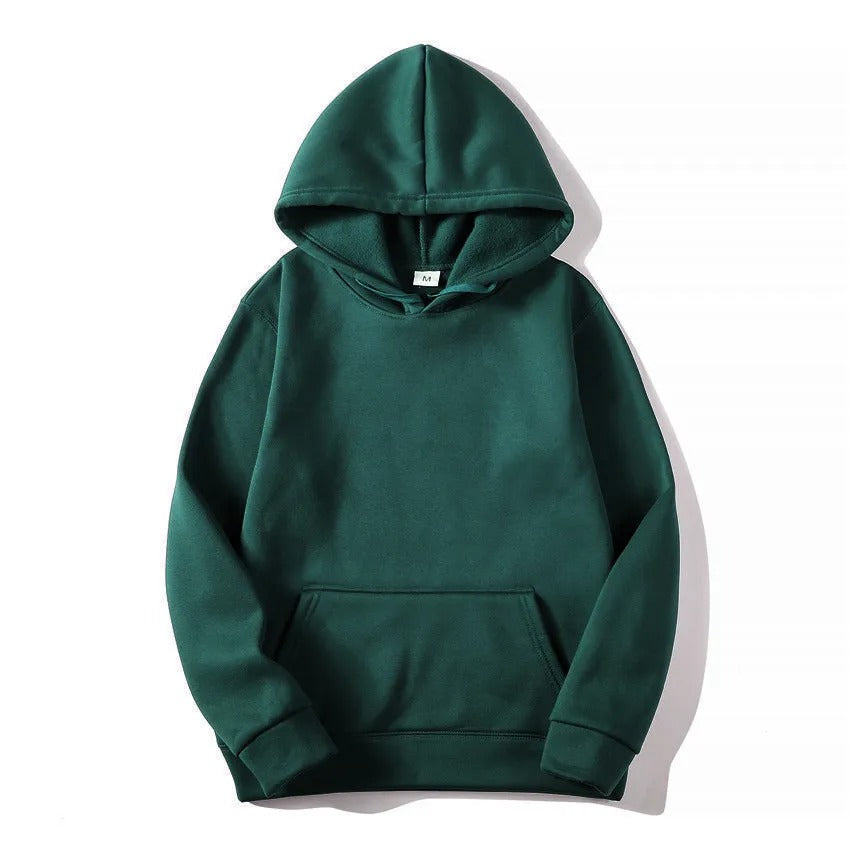 Uni-sex Solid Color Hoodie