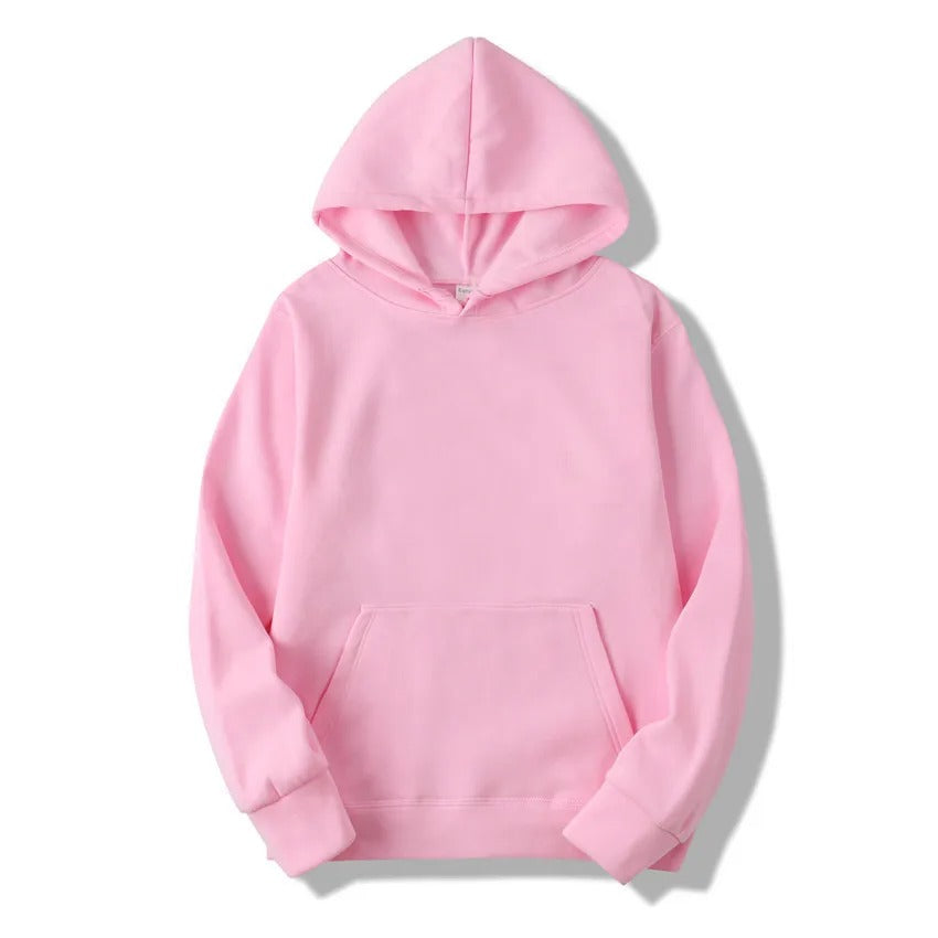 Uni-sex Solid Color Hoodie
