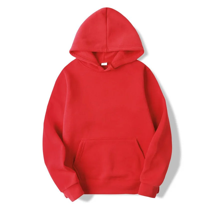 Uni-sex Solid Color Hoodie