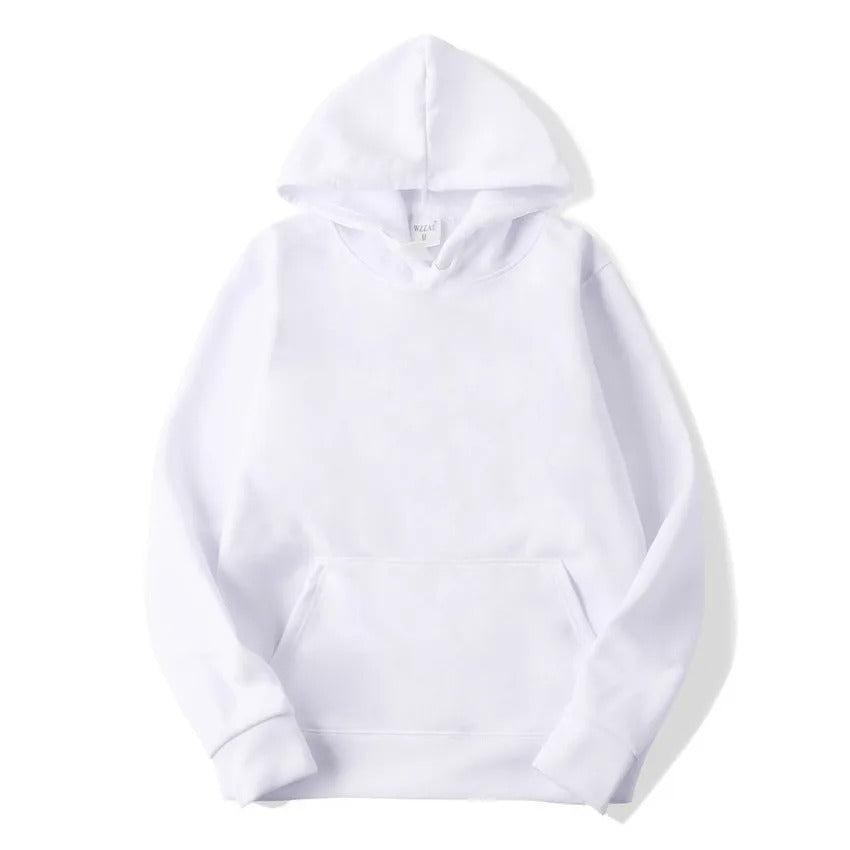 Uni-sex Solid Color Hoodie