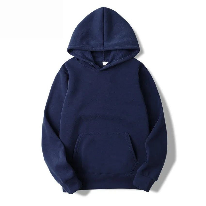 Uni-sex Solid Color Hoodie
