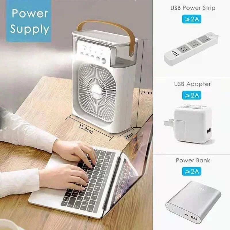 LED Air Cooler Fan Humidifier - Cozify
