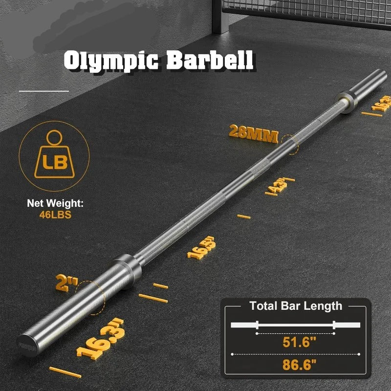 Olympic 7 FT Barbell Bar - Cozify