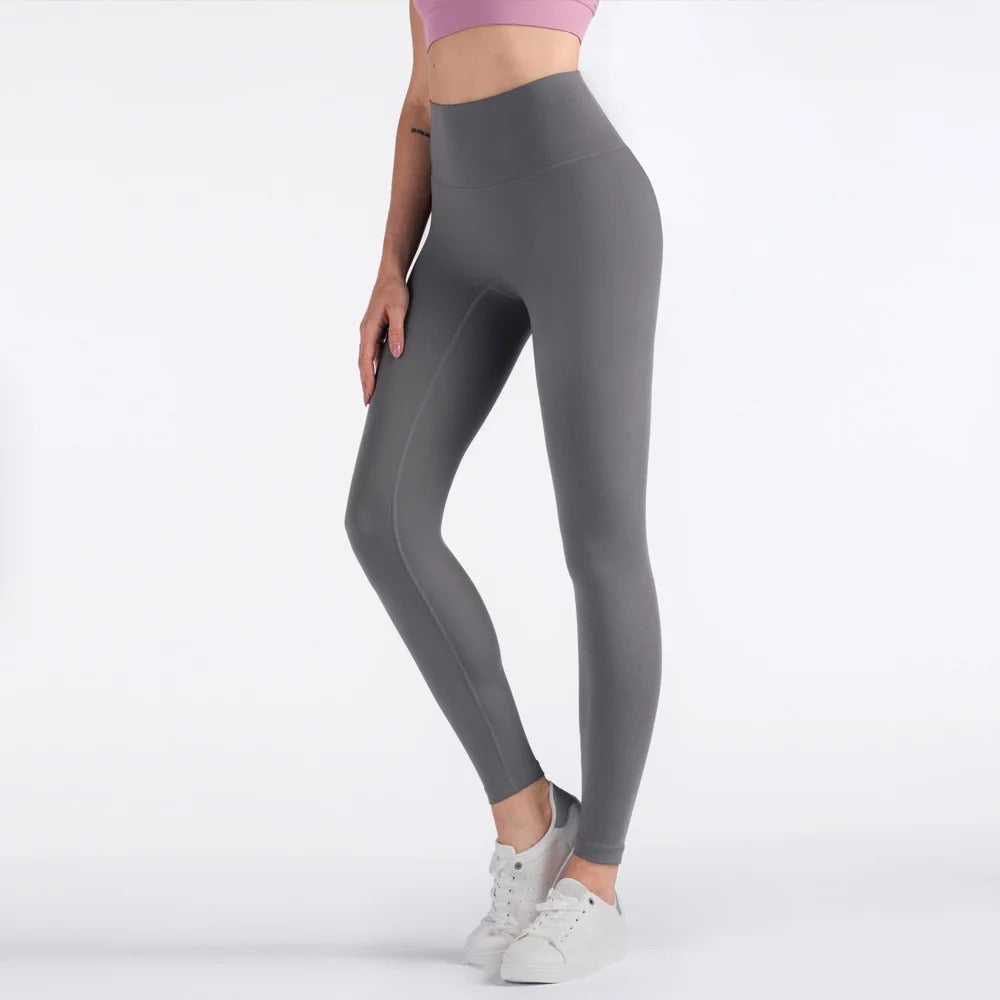 Solid Color High Waist Leggings