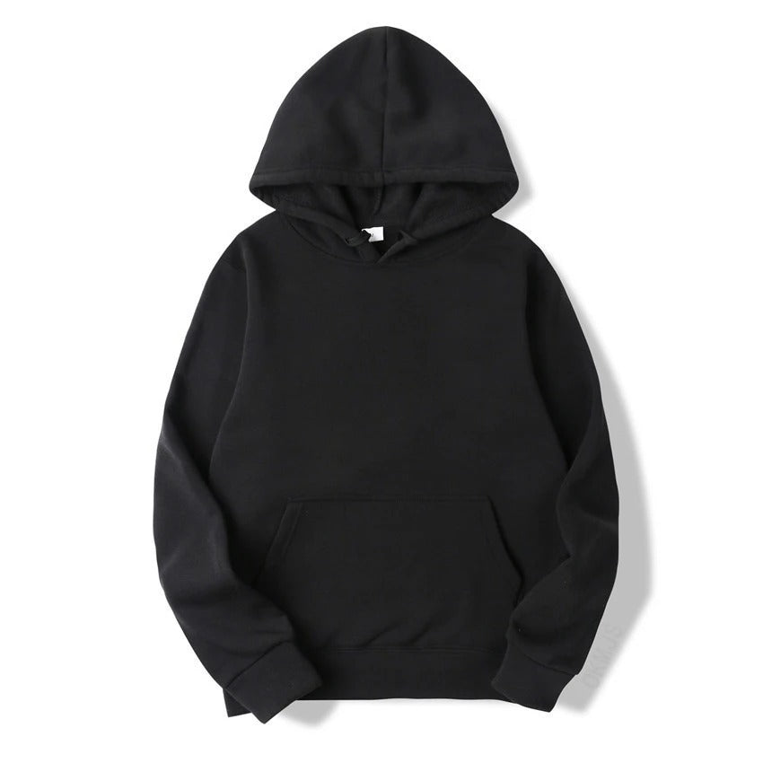 Uni-sex Solid Color Hoodie