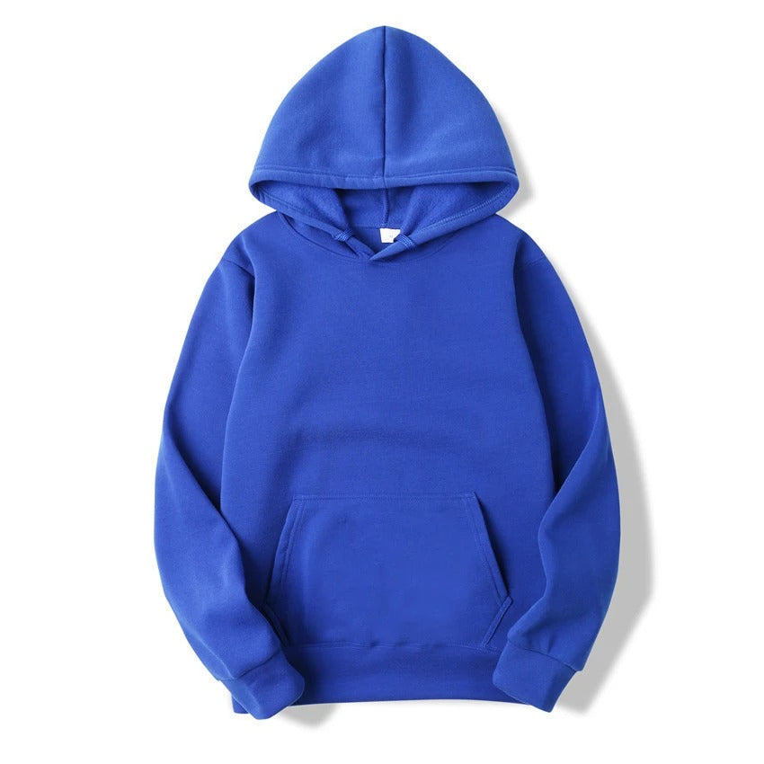 Uni-sex Solid Color Hoodie