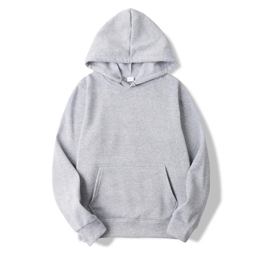 Uni-sex Solid Color Hoodie